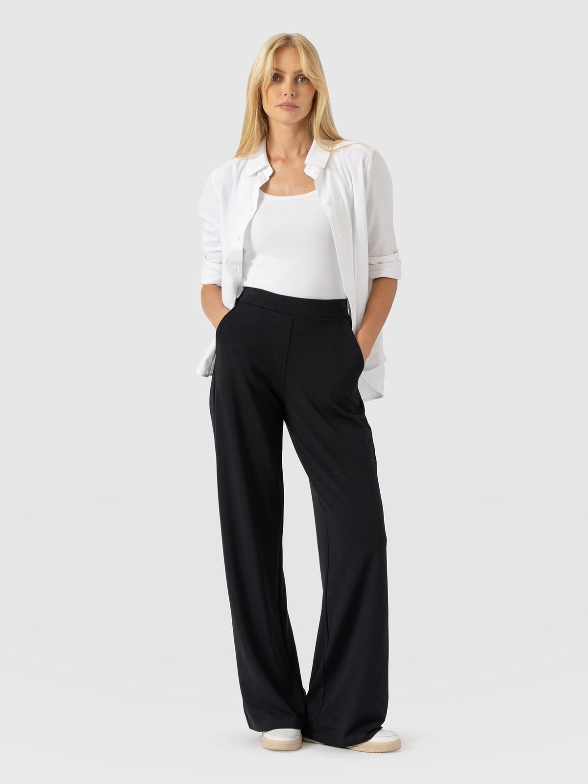 Hoxton Wide Leg Pant - Black