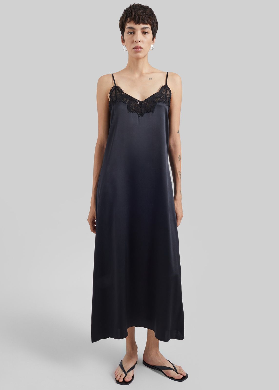 CO Lace Cami Dress - Black