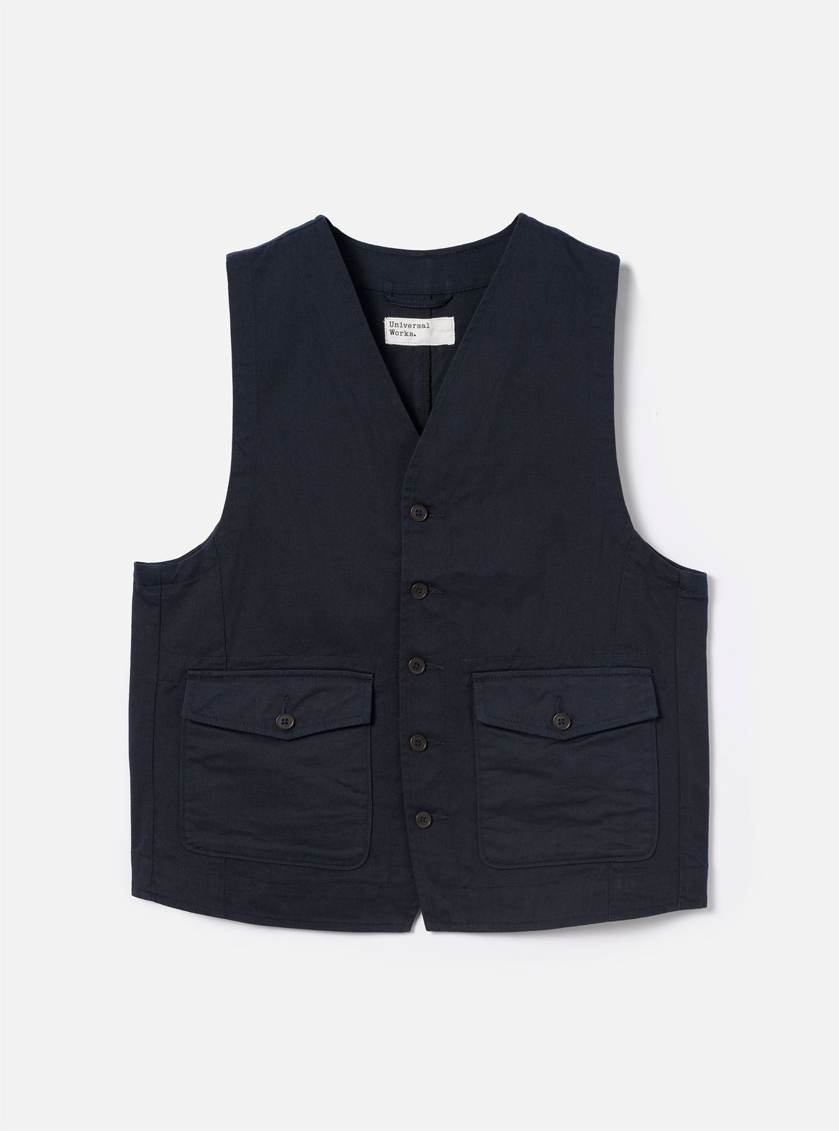 Navy Twill Field Waistcoat