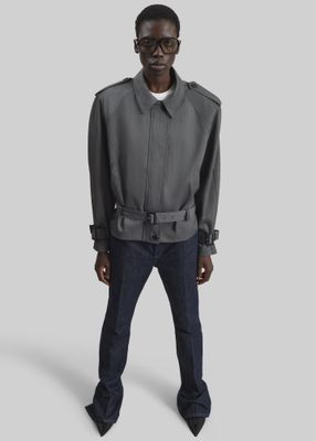 Avray Short Trench - Grey