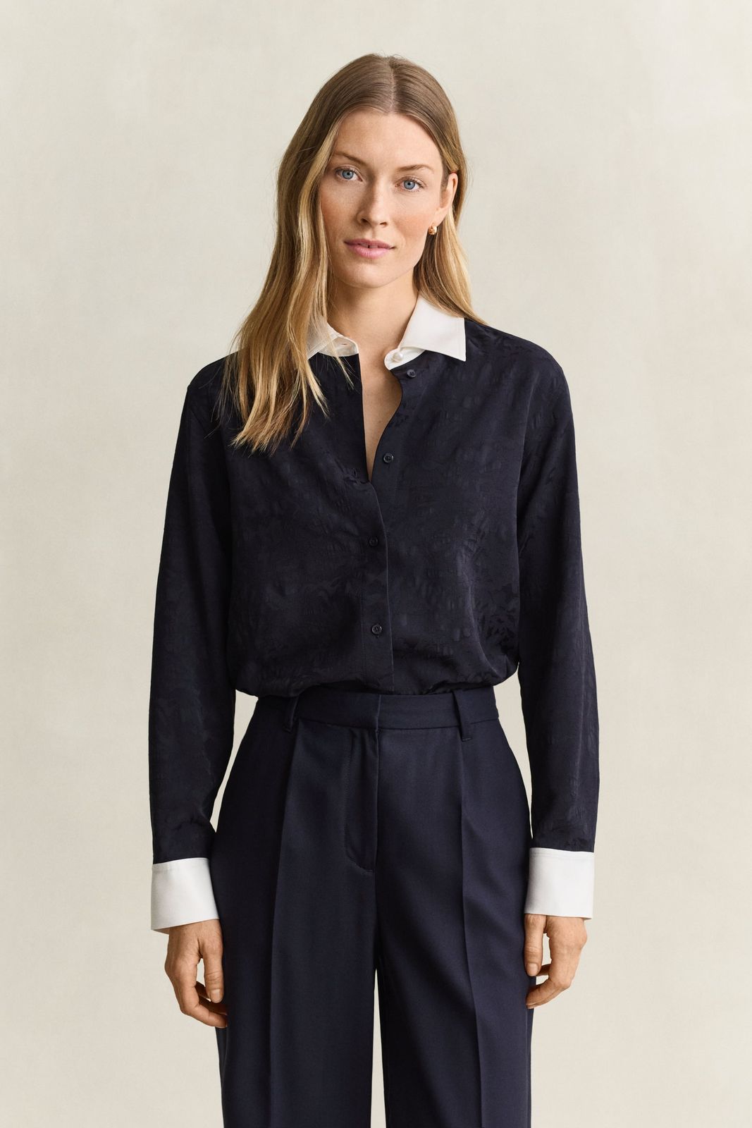 Jacquard Shirt - EVENING BLUE