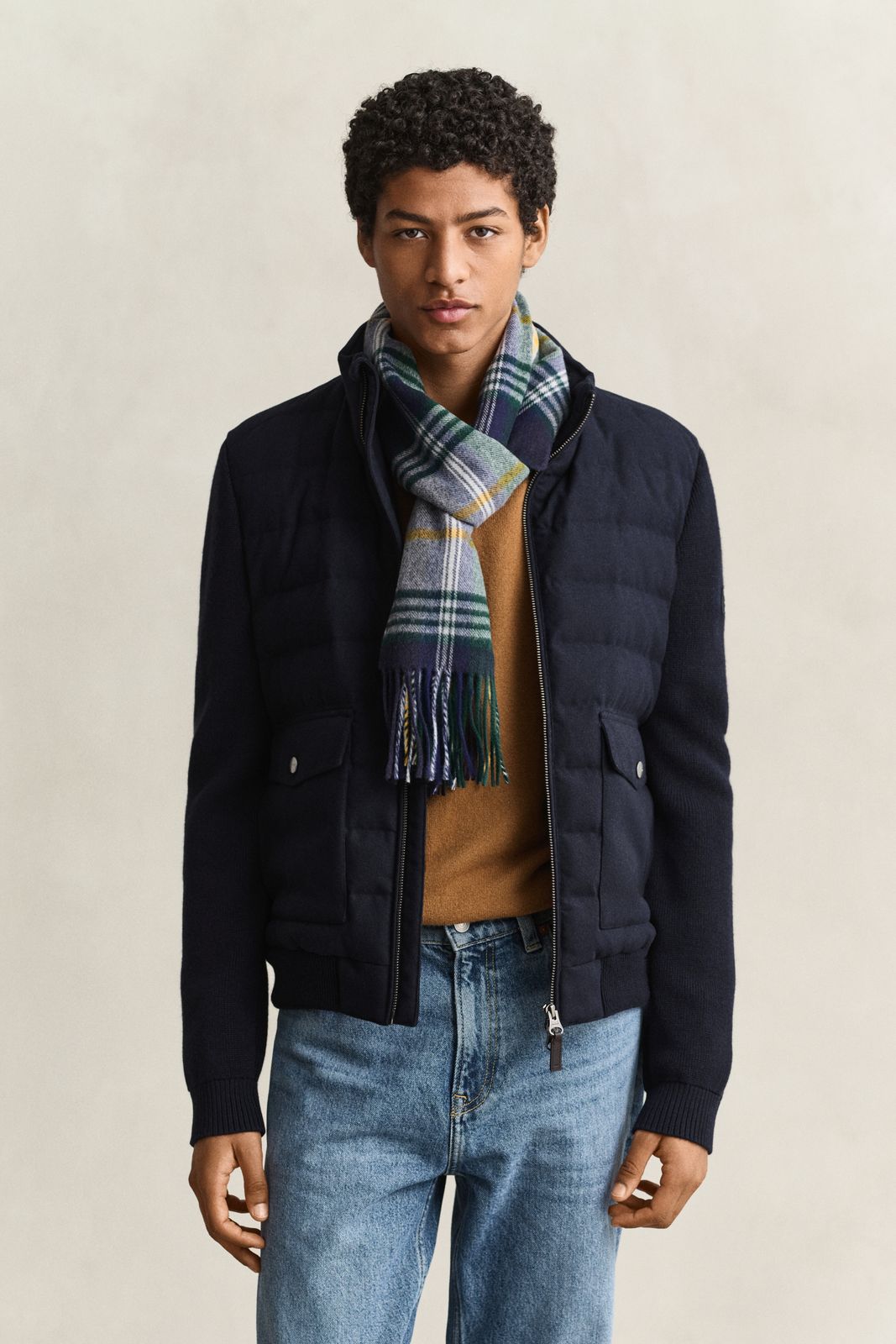 Hybrid Insulated Flannel Jacket - EVENING BLUE