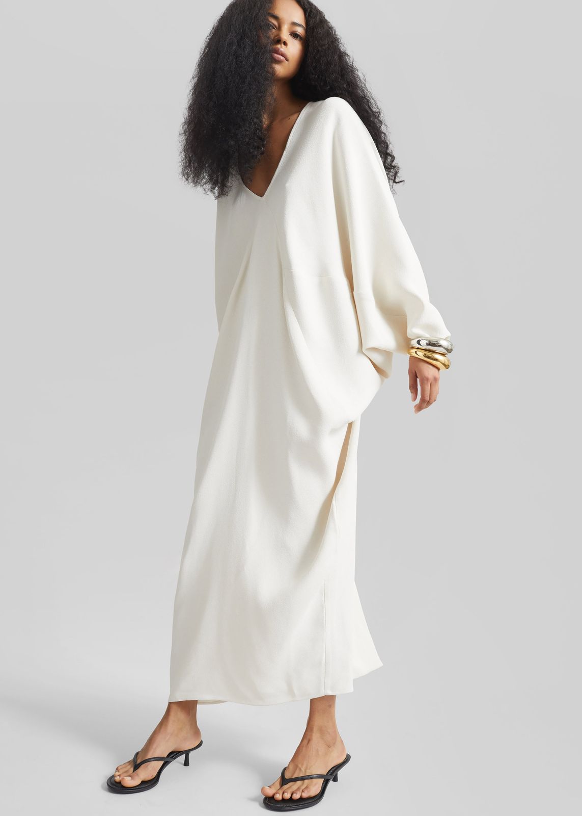 Lilia Kaftan Dress - Ivory