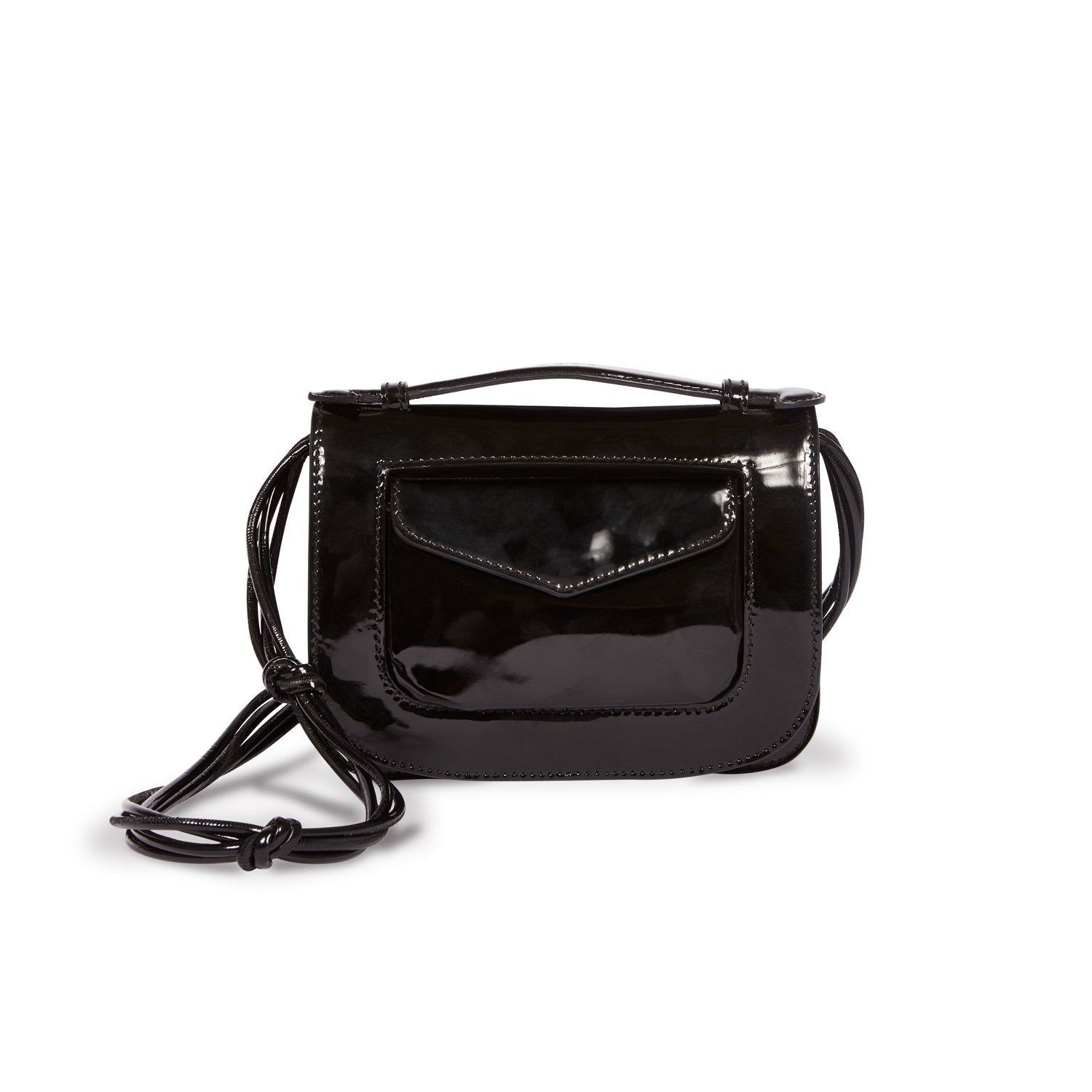 AIMÉE KNOTTED black - patent