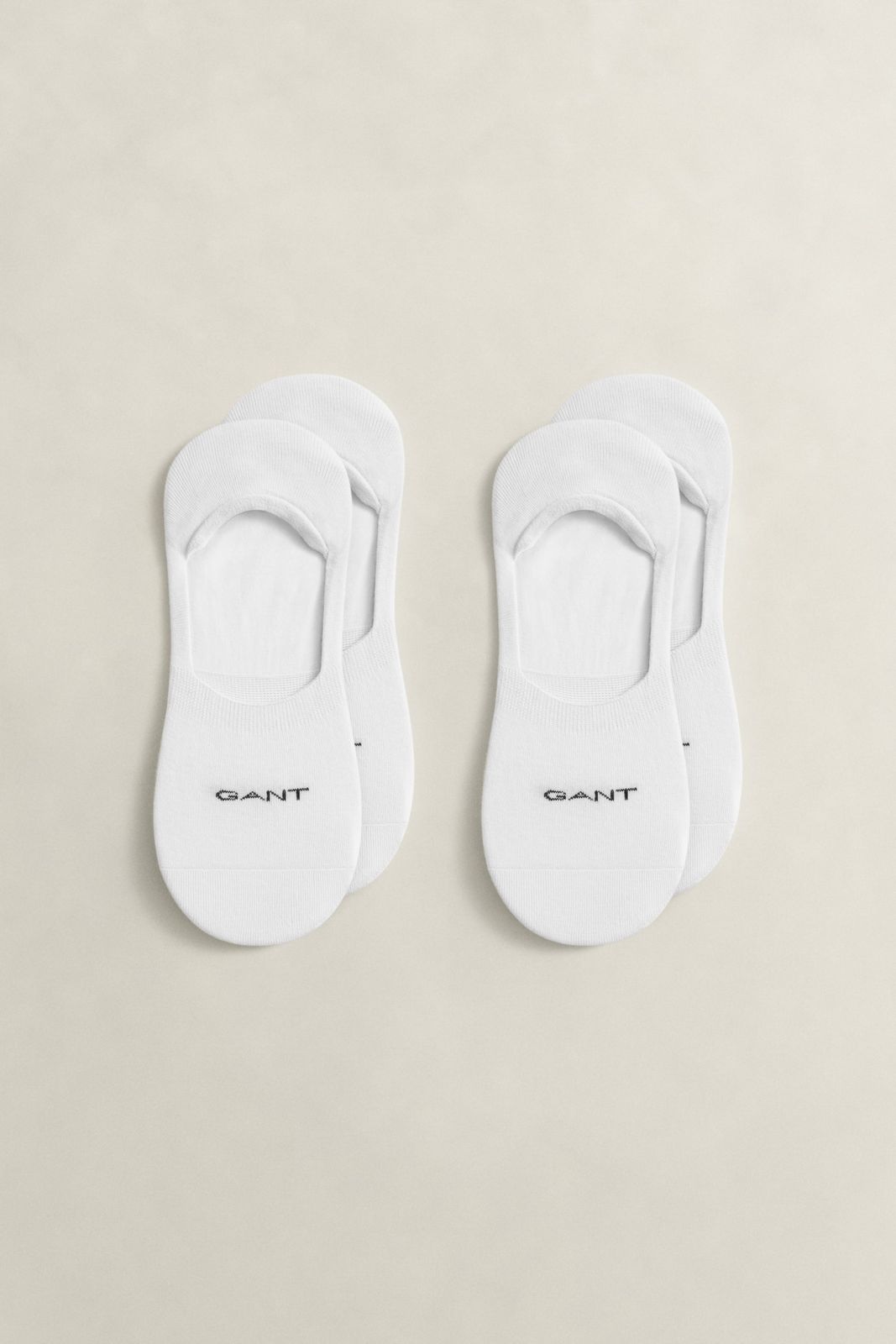2-Pack Invisible Socks - IVORY WHITE