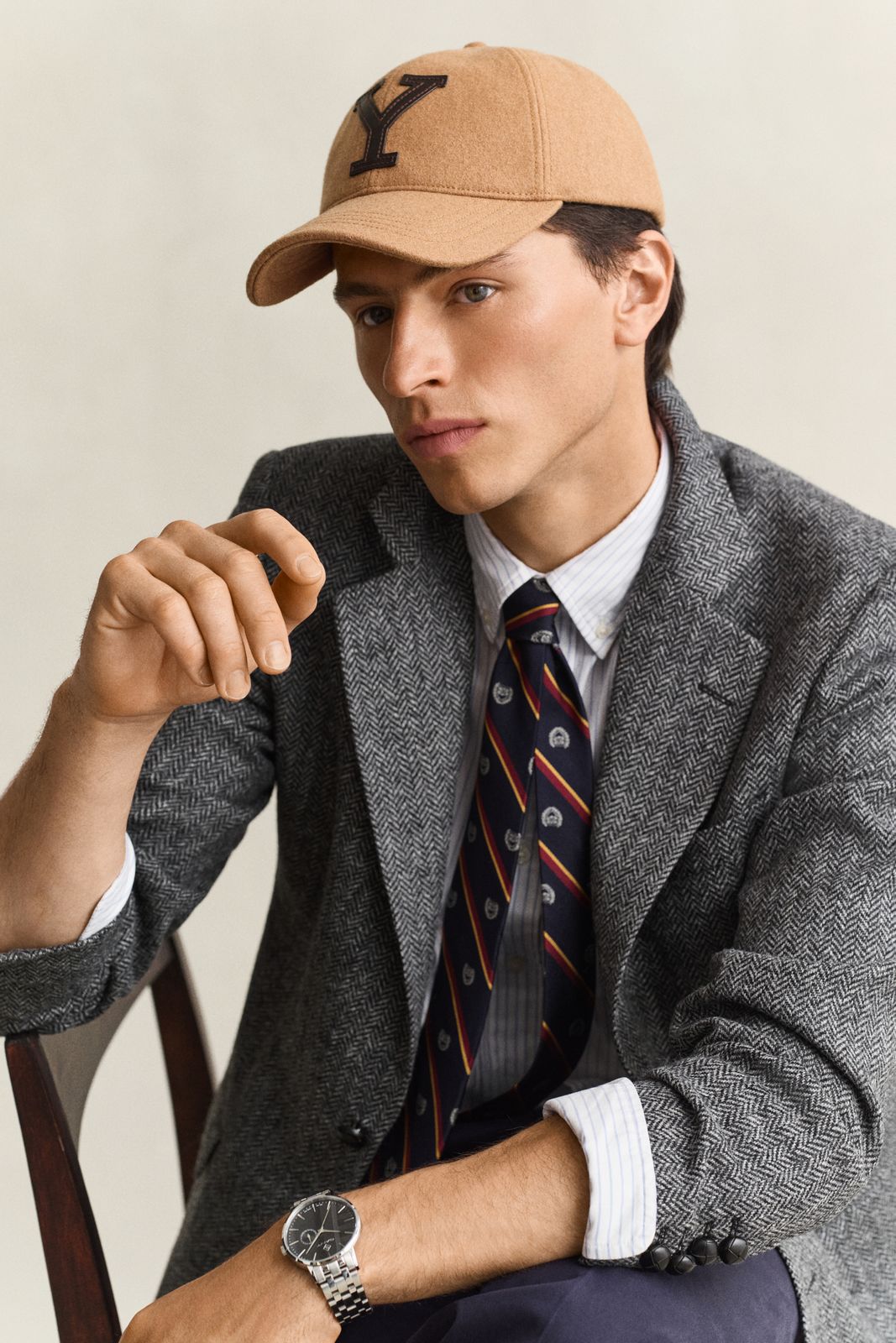 Gant x Yale Melton Cap - CARAMEL BROWN