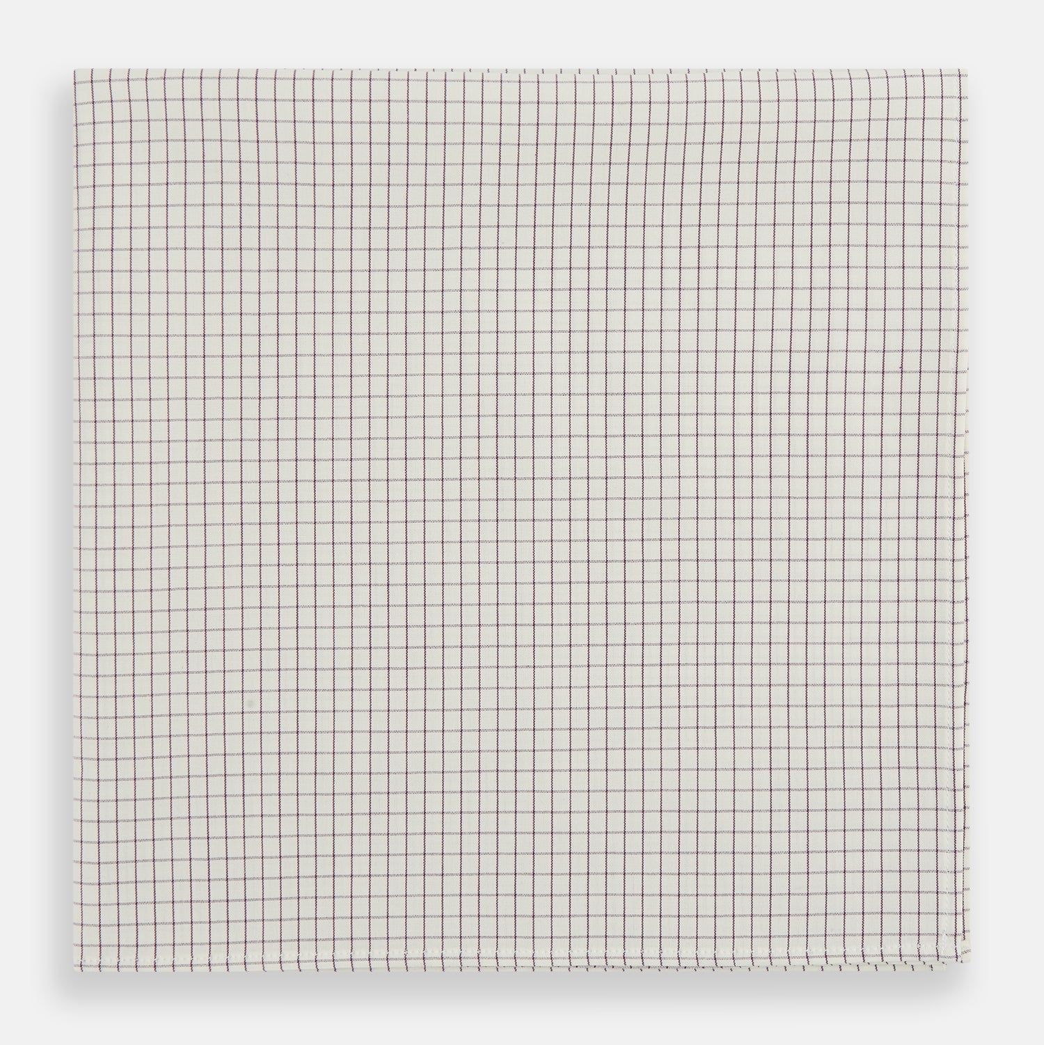Purple Graph Check Handkerchief