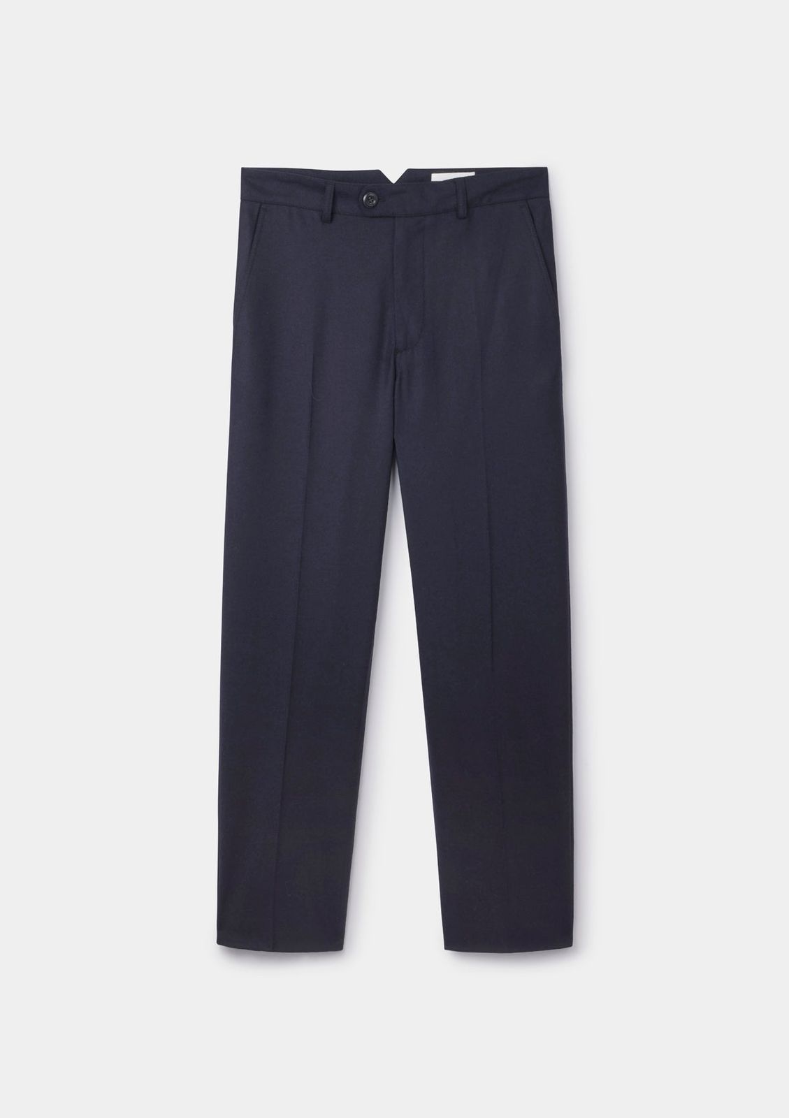 Ink Wool Cashmere Flannel Trousers
