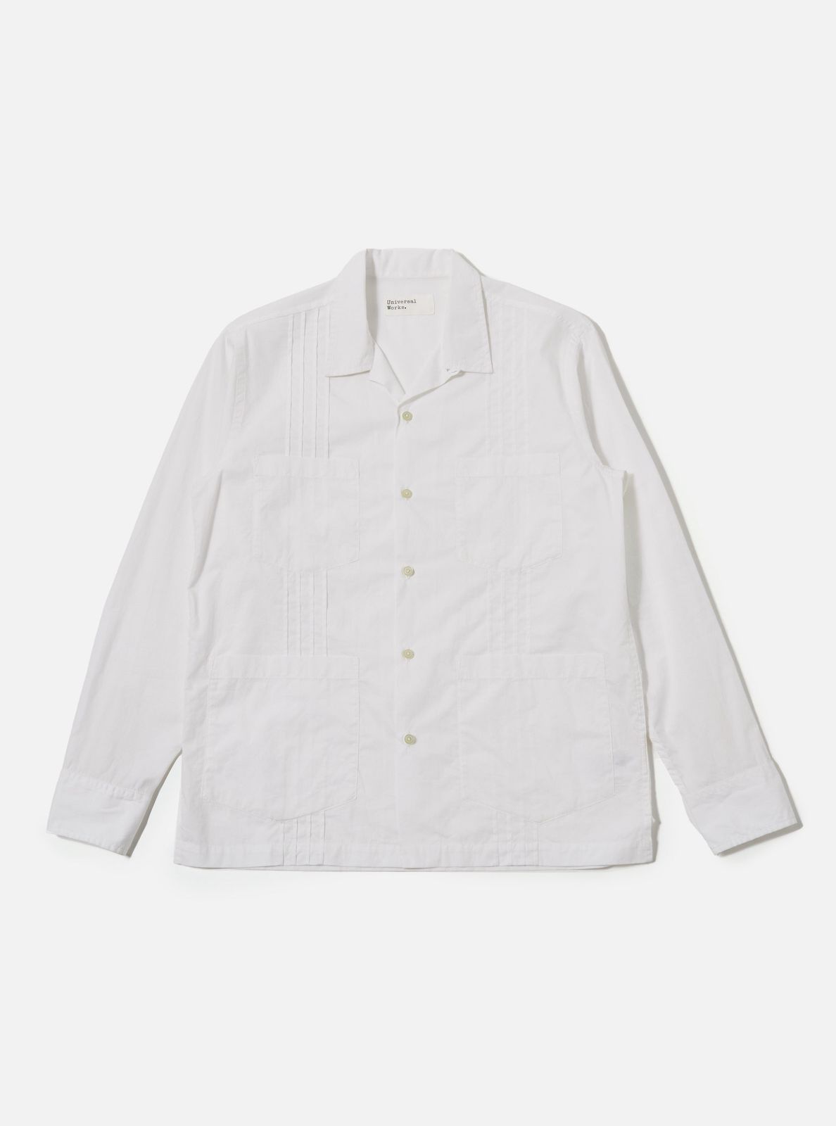 White Poplin Dwight Overshirt