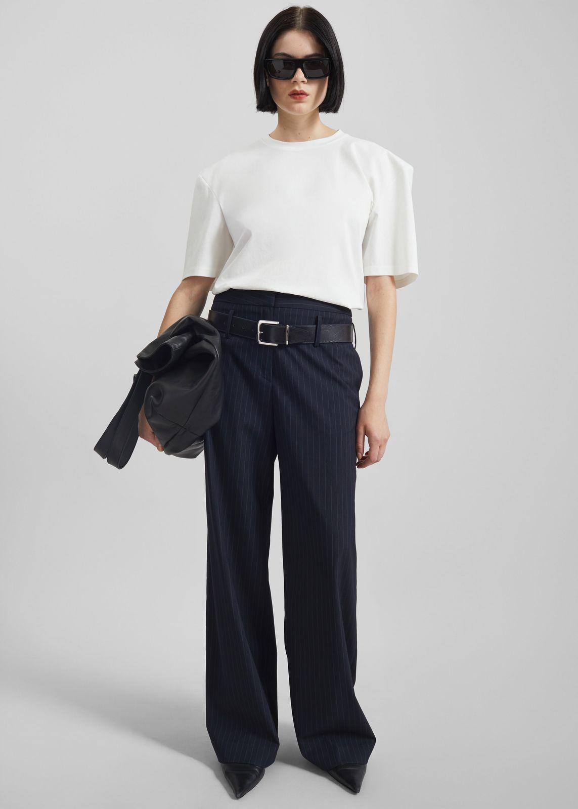 Laval Sculpted Sleeve T-Shirt - White