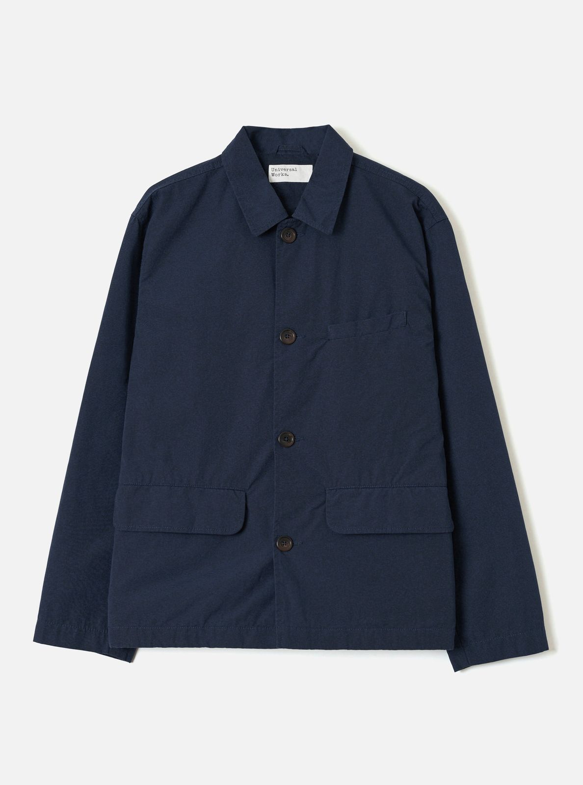 Navy Micro Canvas Warmus Jacket