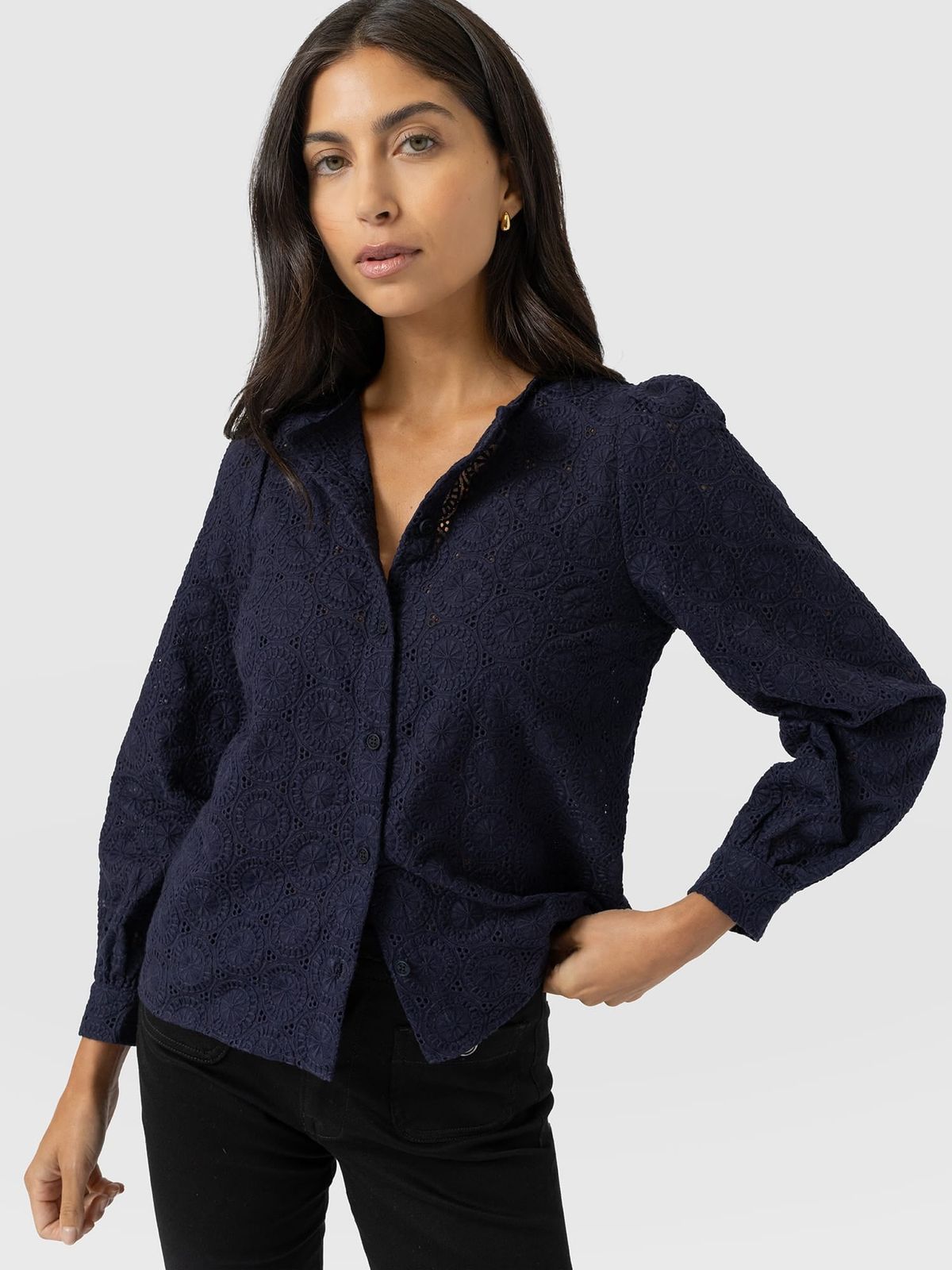 Tabitha Blouse - Navy