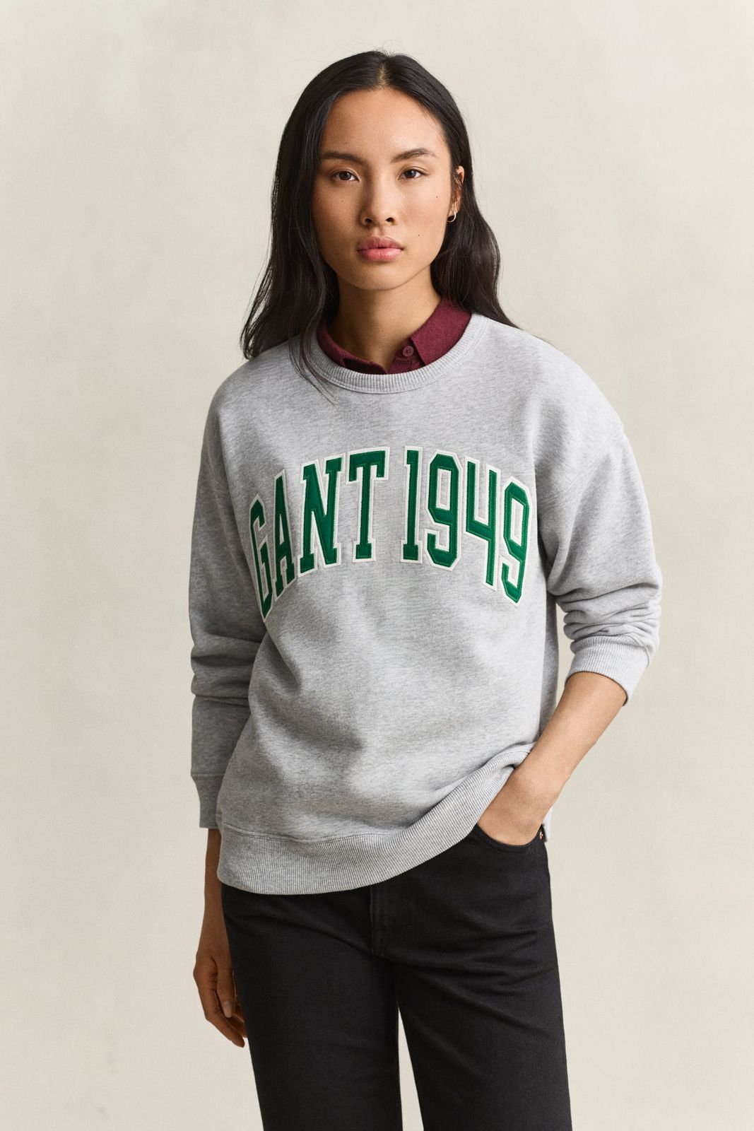 Graphic Sweatshirt - LIGHT GREY MELANGE