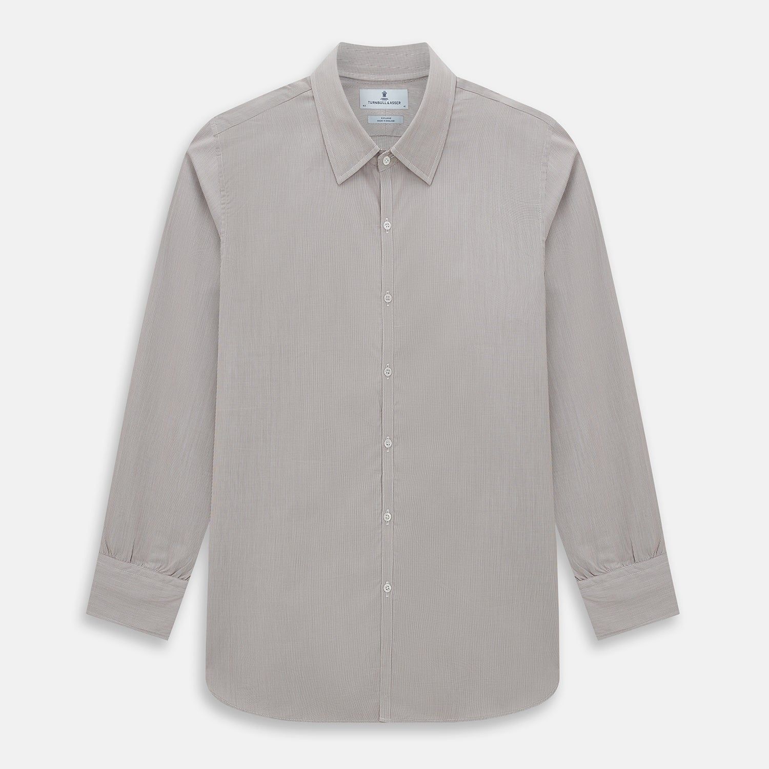 Brown Micro Graph Check Westminster Shirt