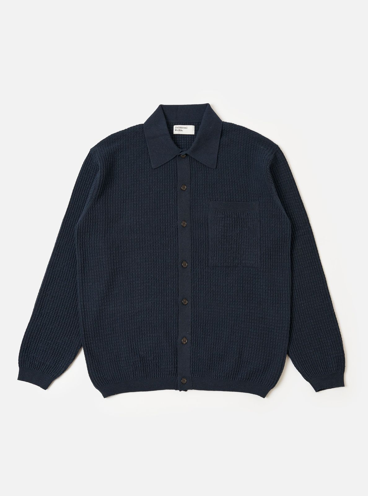 Navy Eco Cotton Knit Jacket