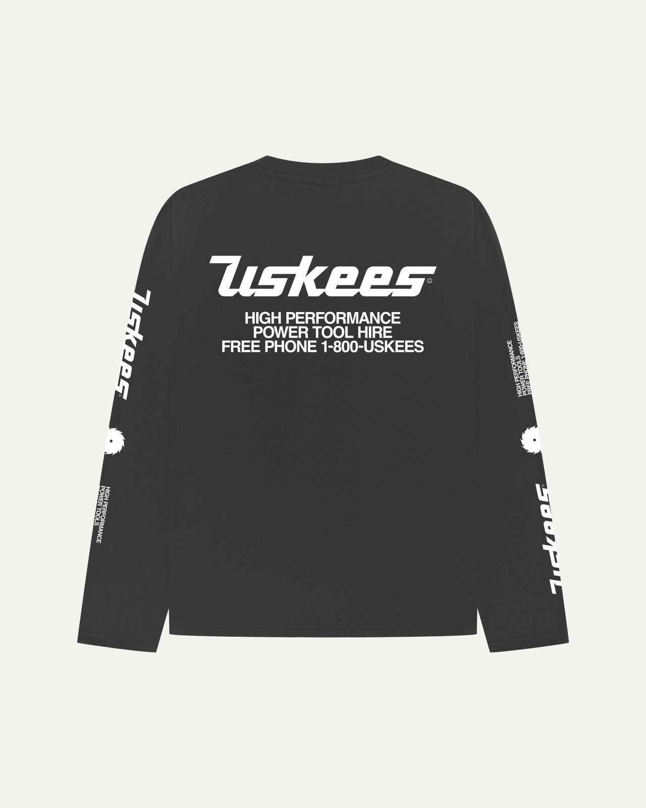 7010 Long sleeve power tools t-shirt - faded black
