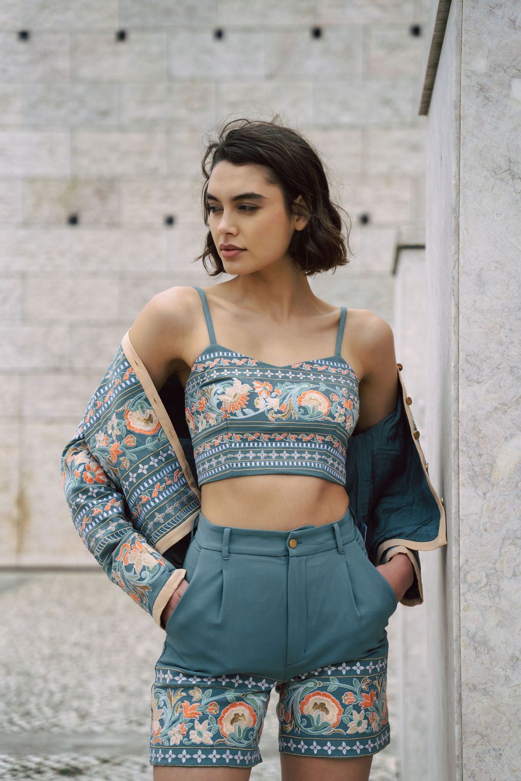 Amara Embroidered Bralette