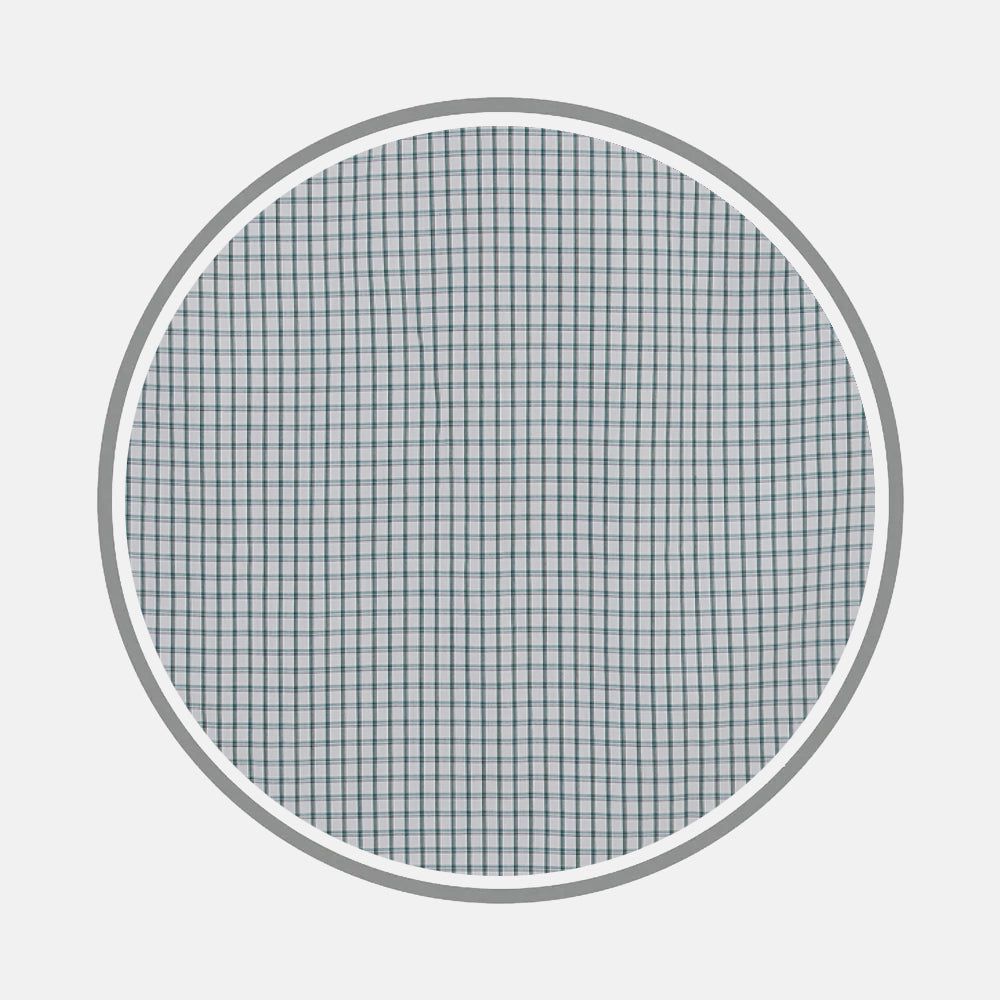 Dark Green Tattersall Check Fabric
