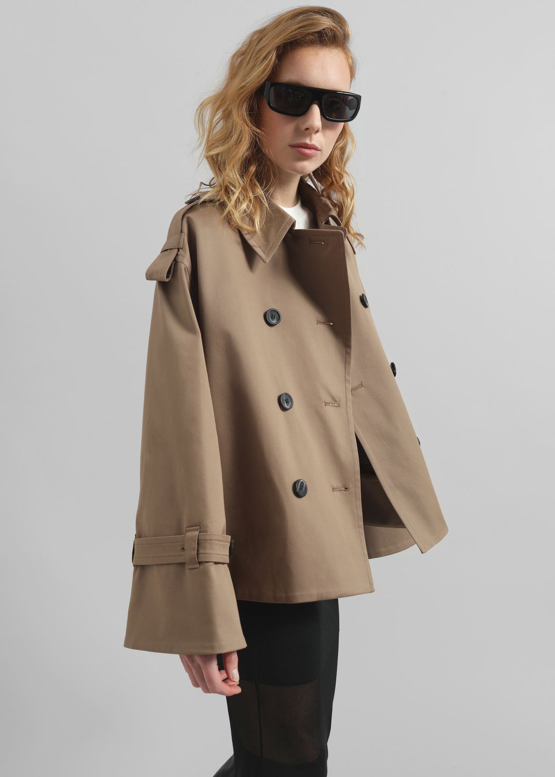 By Malene Birger Alisandra Trench Jacket - Fosil