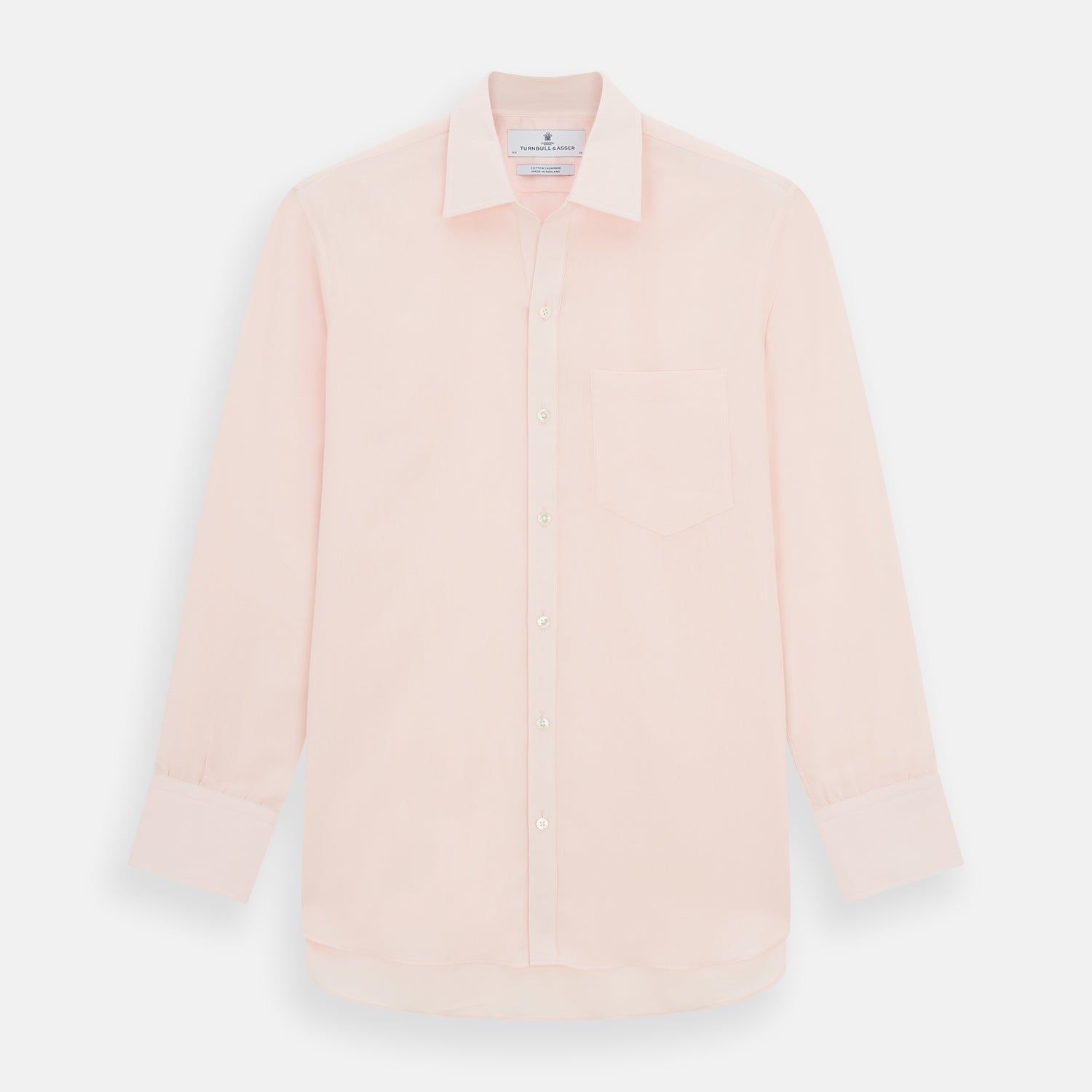 Pale Pink Cotton Cashmere Chelsea Shirt