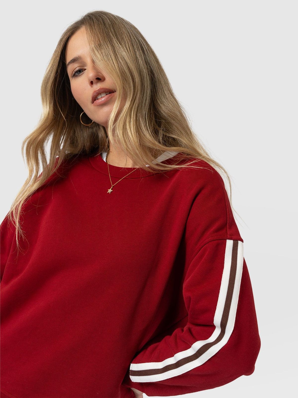 Hoxton Sweatshirt - Red Stripe