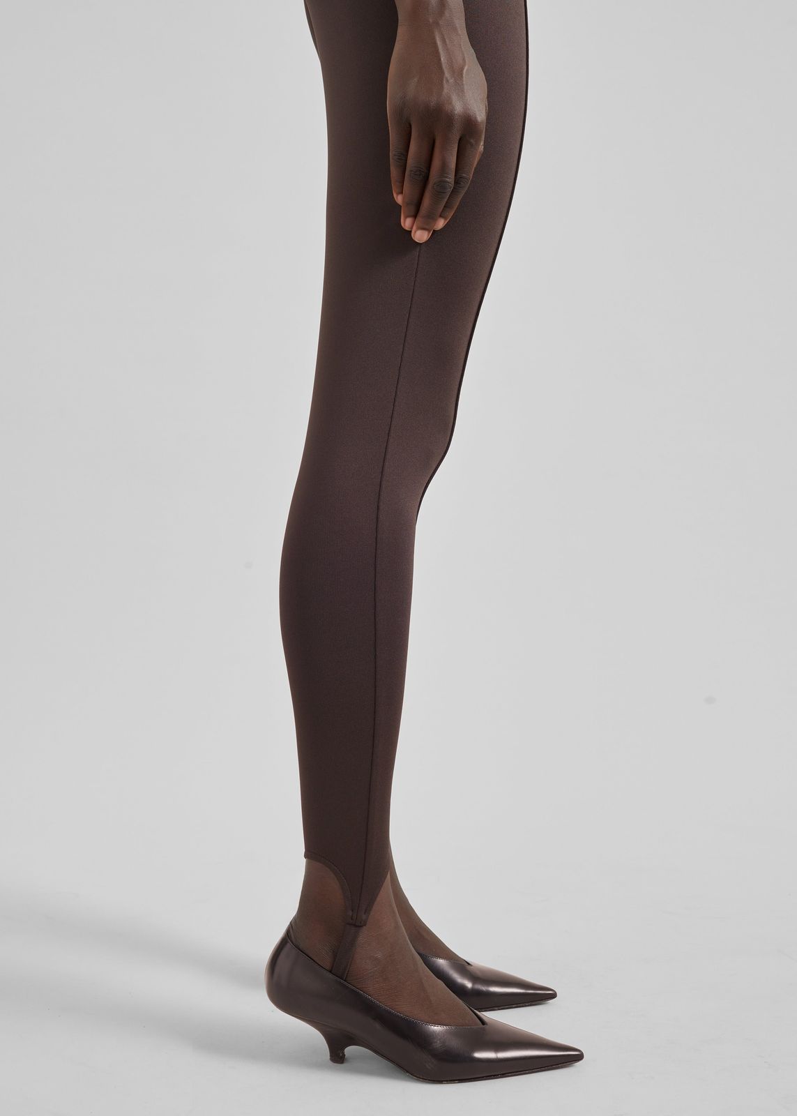 Caserta Stirrup Leggings - Brown
