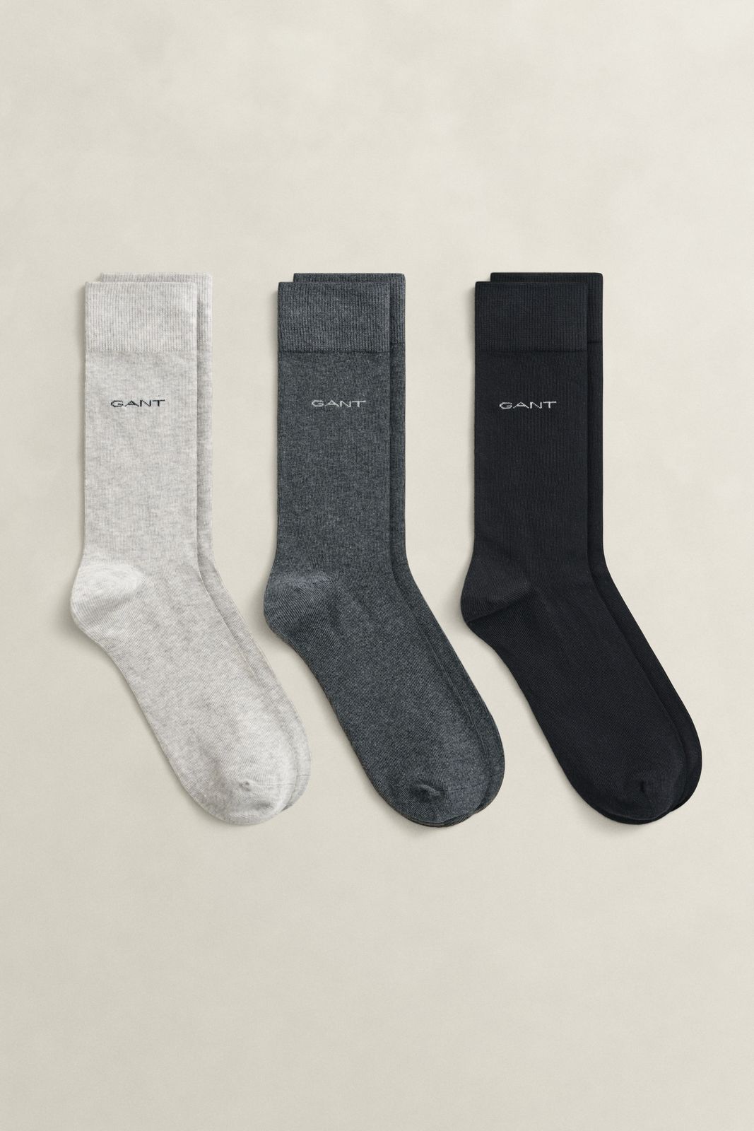 3-Pack Cotton Socks - TARTAN GREEN