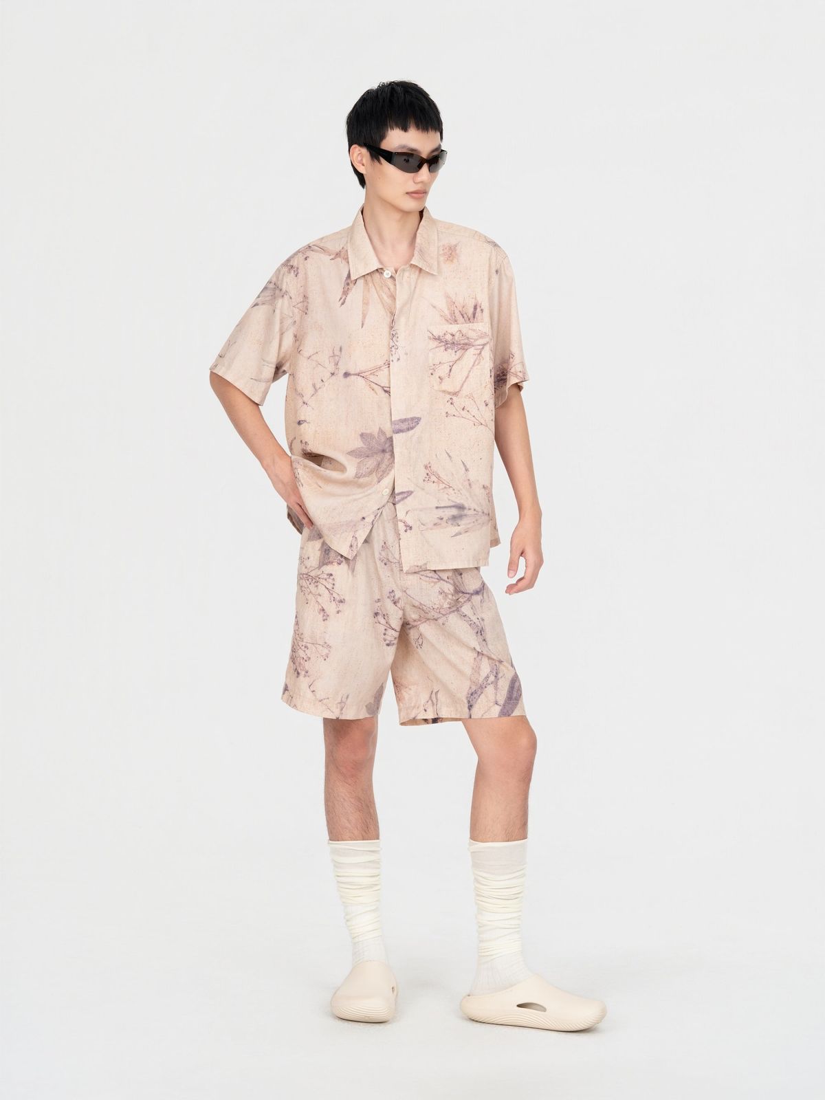 PRINTED PLANT DYE SHORT