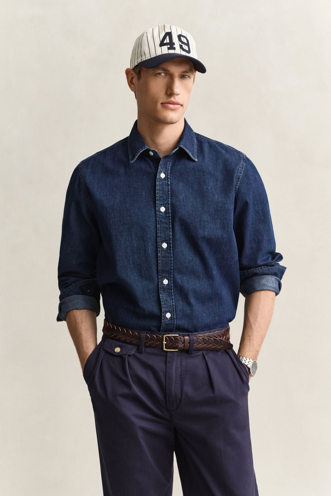 Denim Shirt - MID BLUE WORN IN