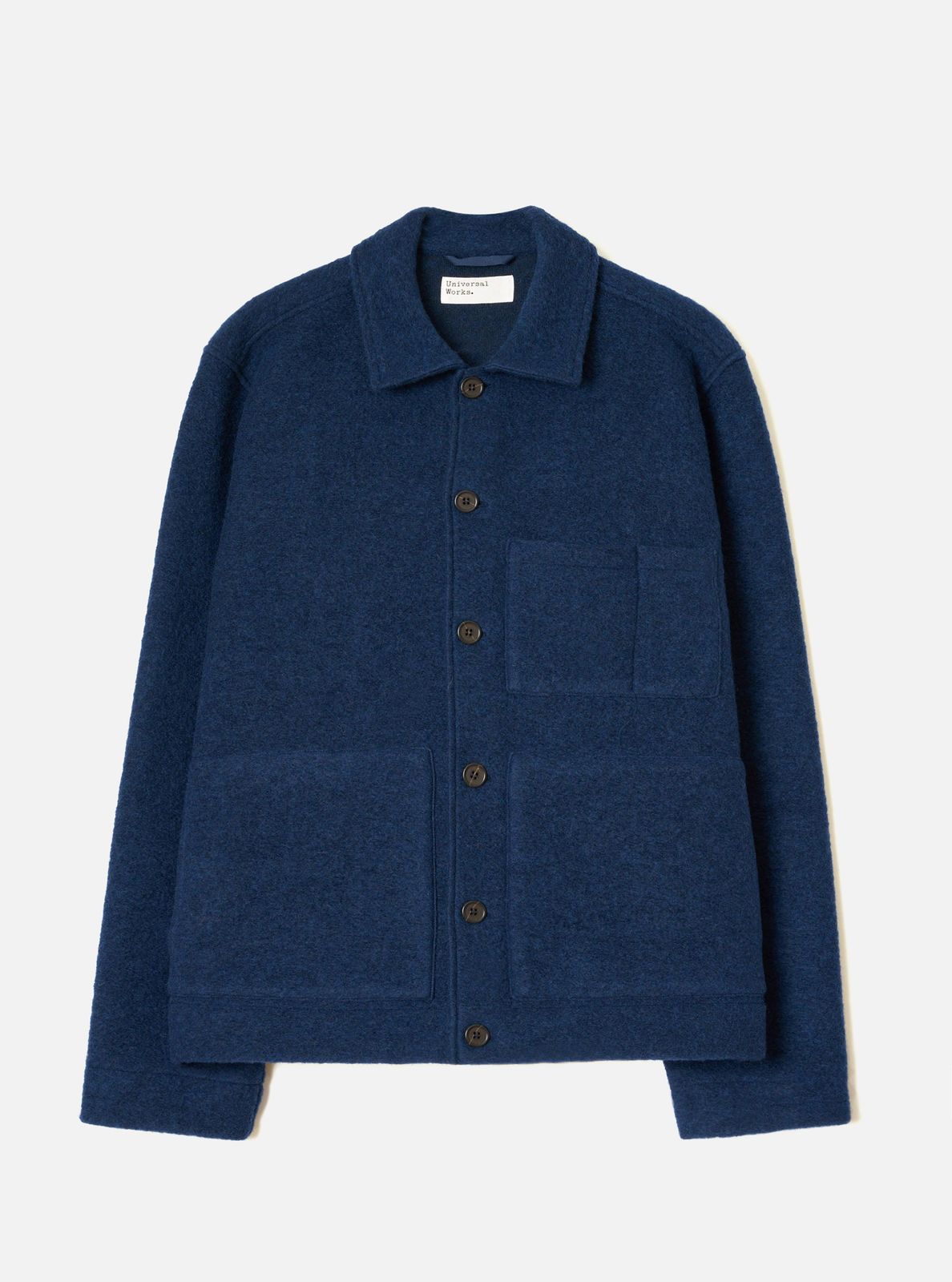 Indigo Wool Fleece Uniform Jacket