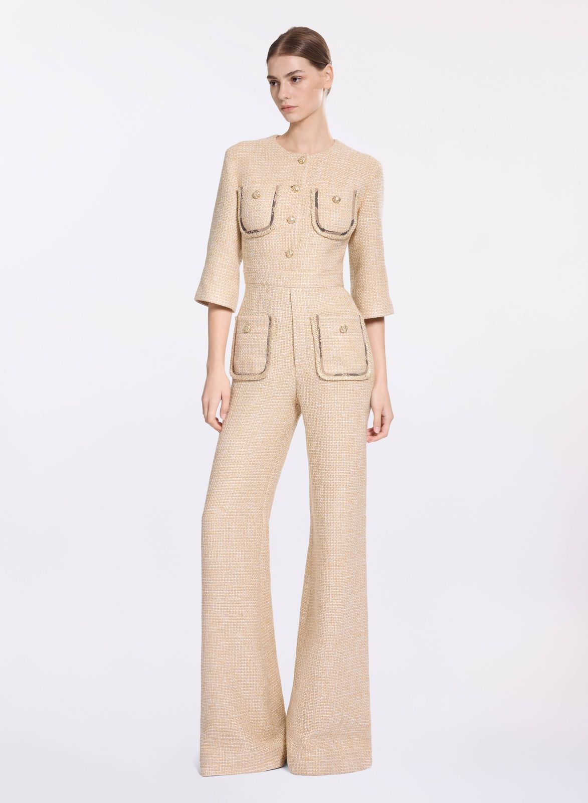 Tweed Jumpsuit
