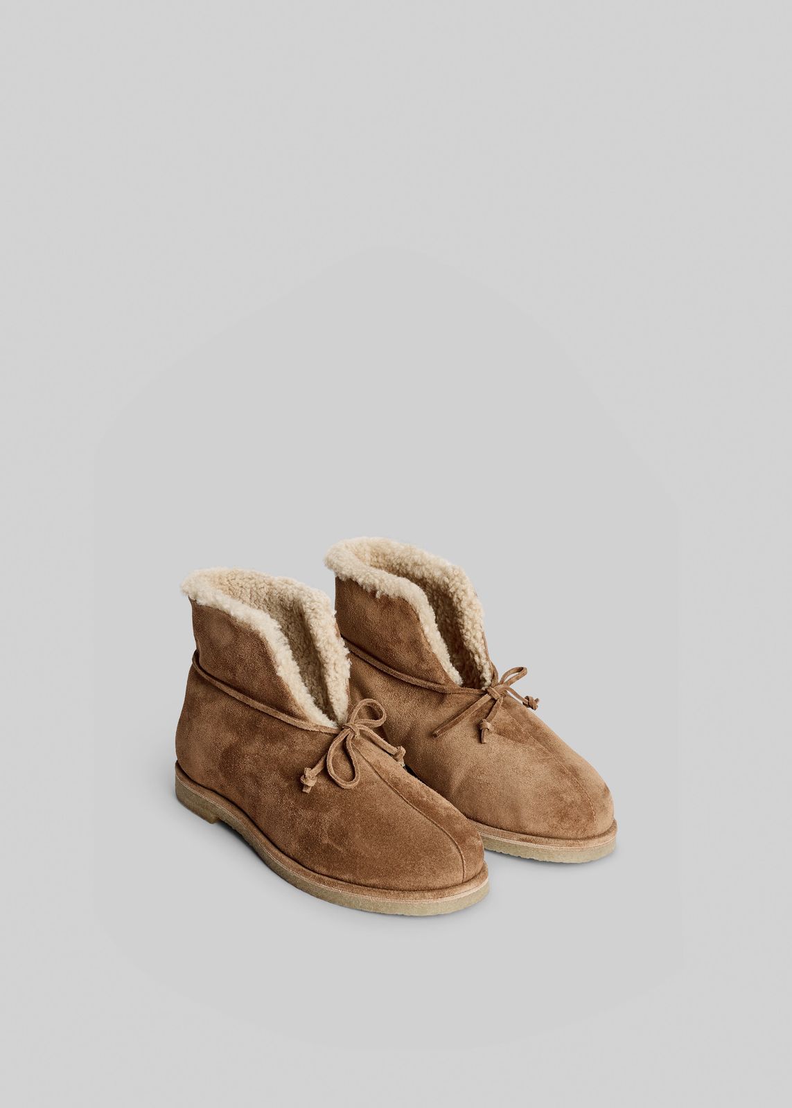 By Malene Birger Romma Shearling Boots - Tobacco Brown