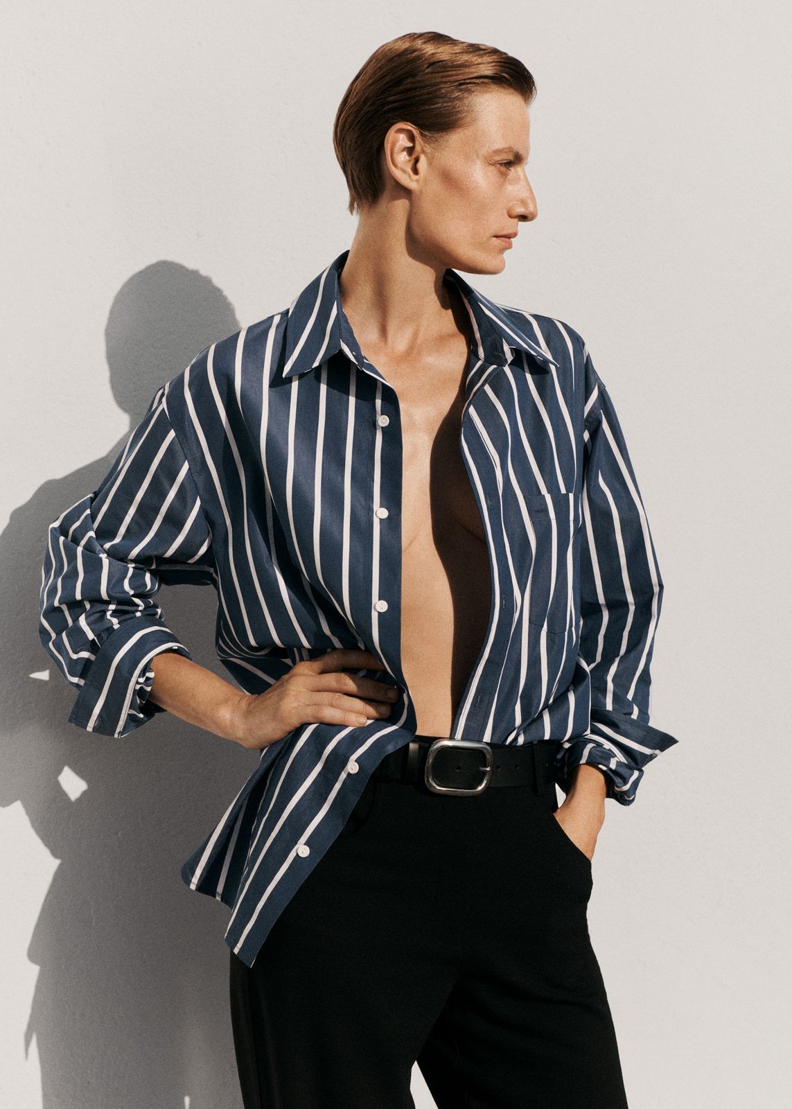 Matteau Classic Stripe Shirt - Marine Stripe