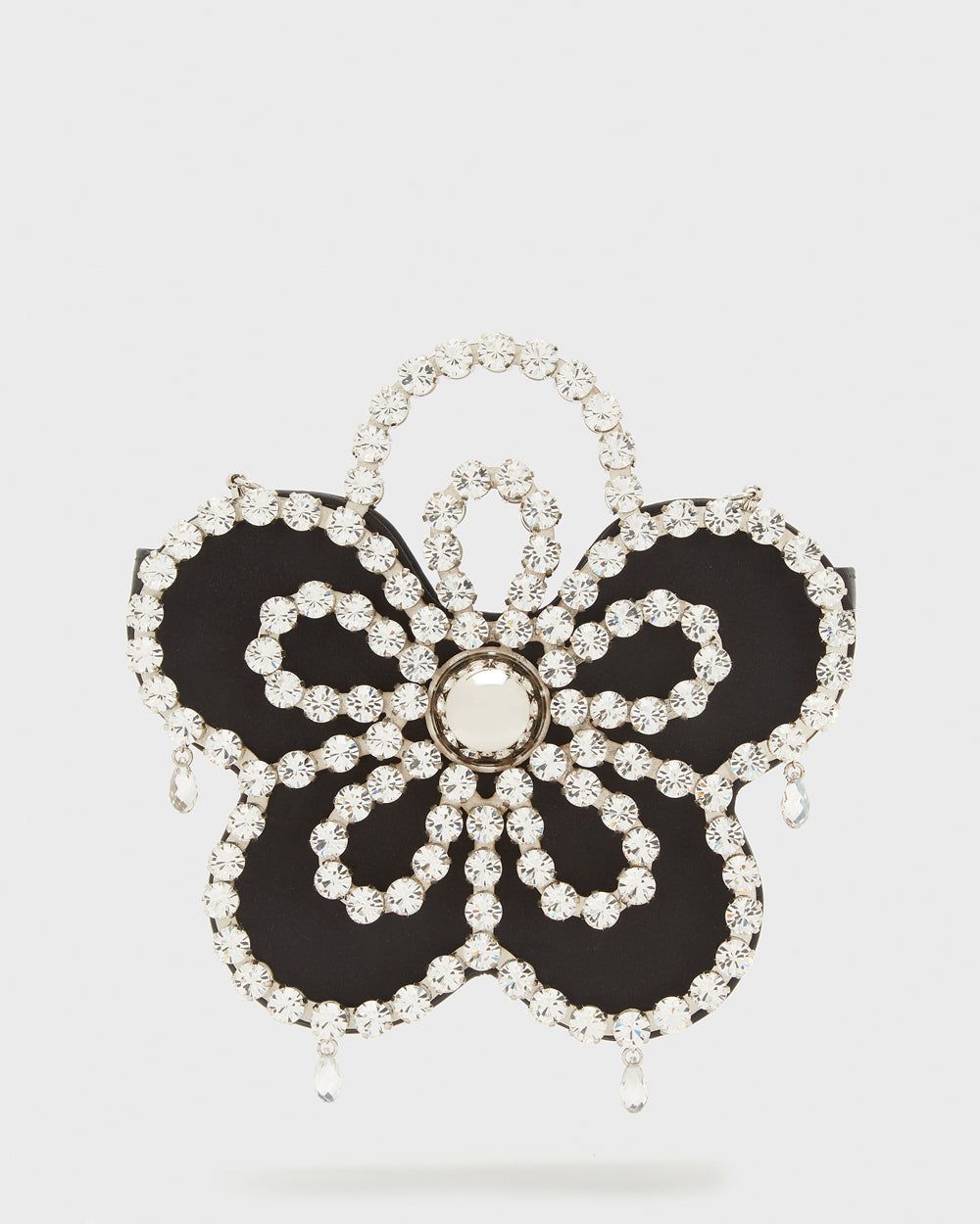 Black Mini Flower Clutch