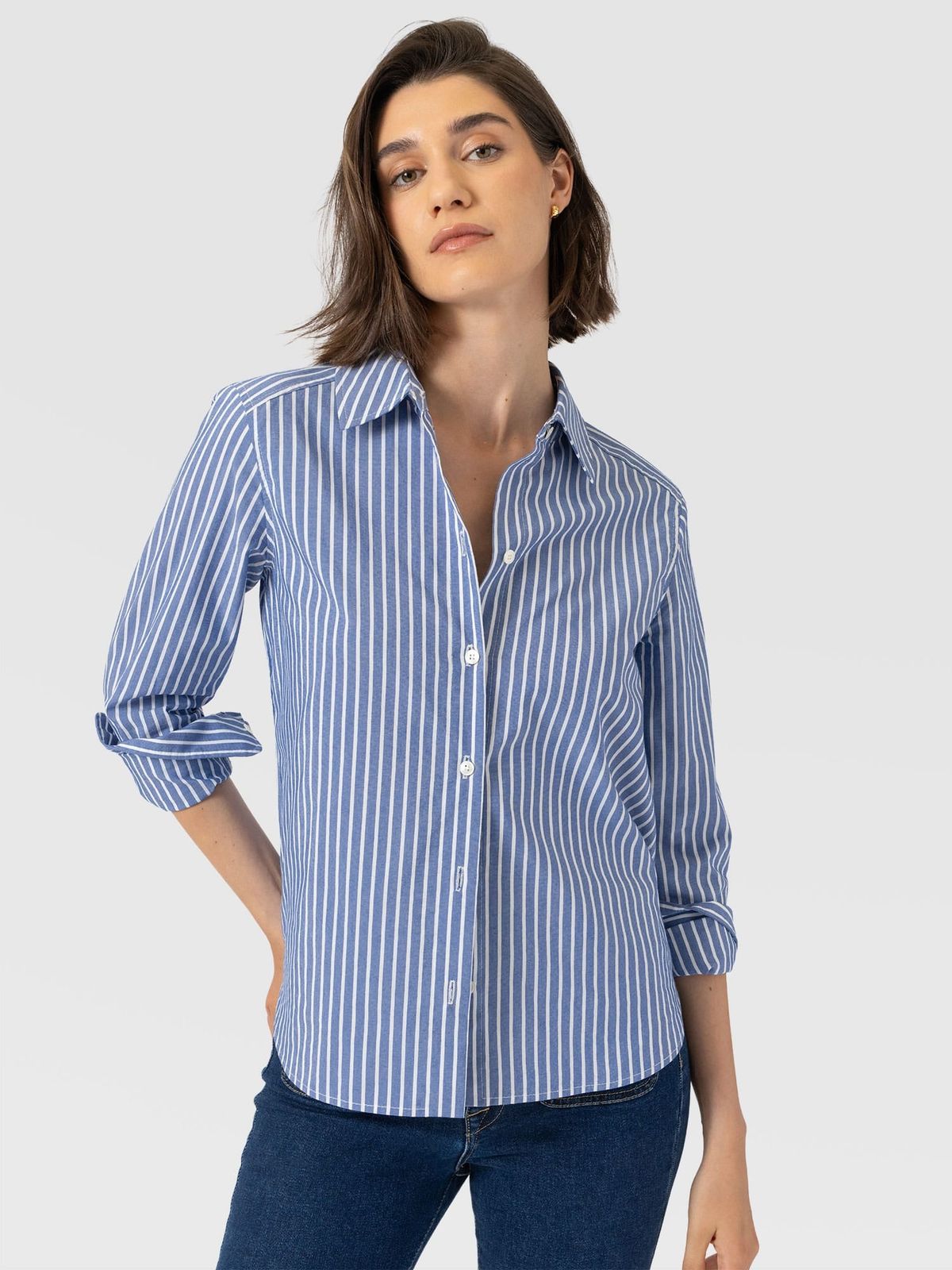 Anneliese Shirt - Blue Stripe