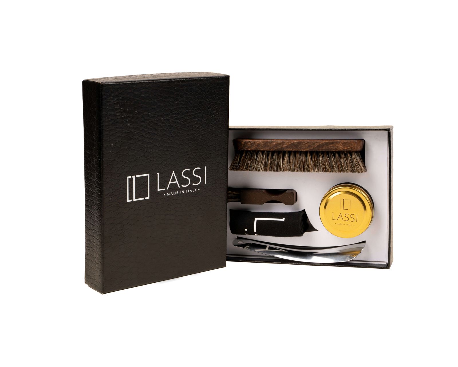 LEATHER SHOE CARE KIT -   