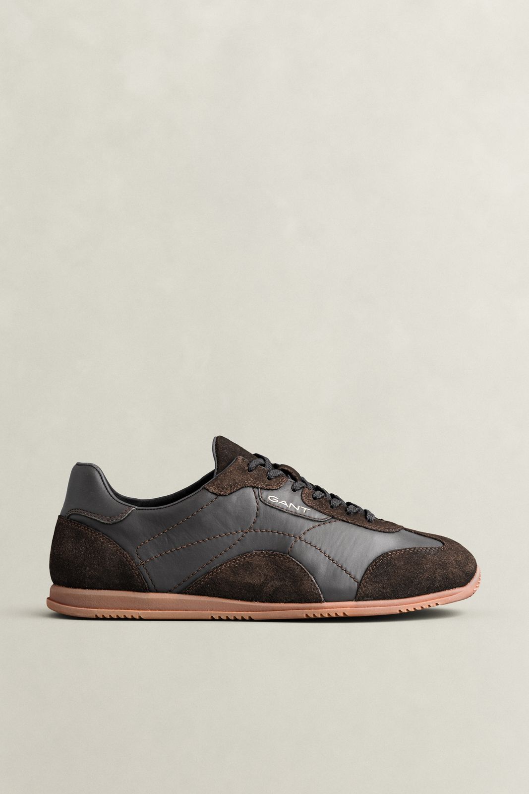 Spearclub Suede Leather Sneakers - DARK BROWN