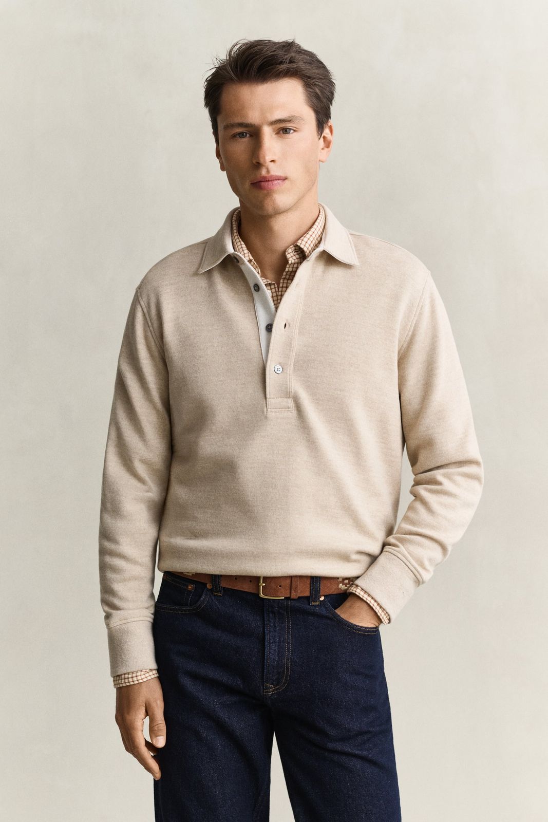 Wool Blend Rugger - Oat Melange
