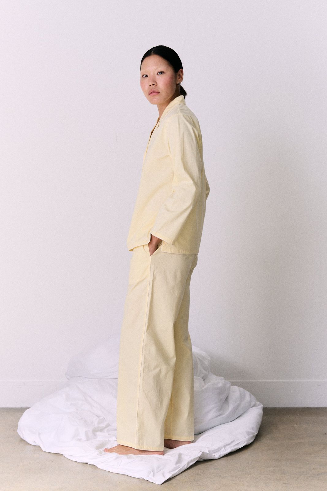 402 Long Pyjama Set Yellow