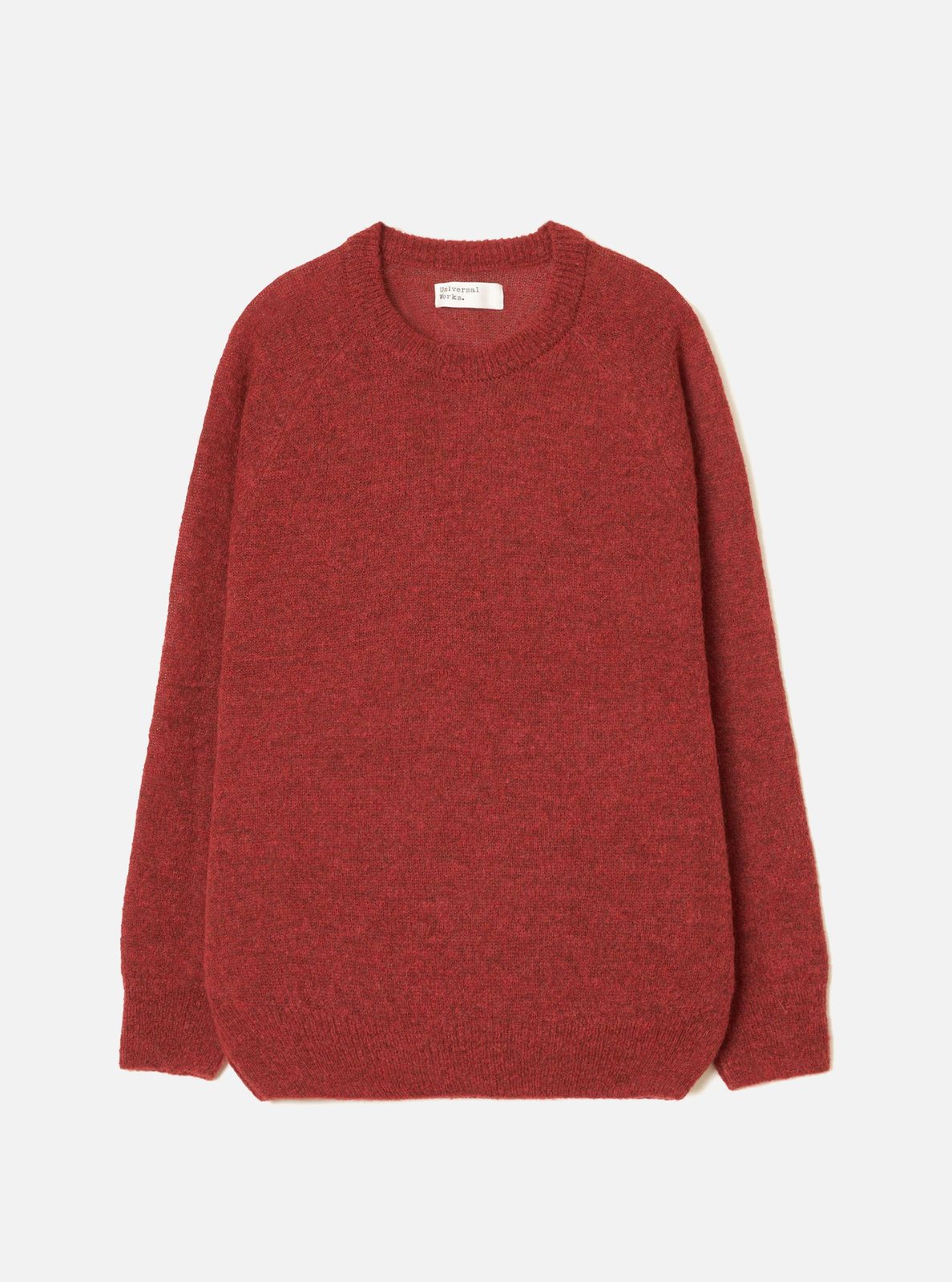 Deep Orange Alpaca Knit Lyon Crew