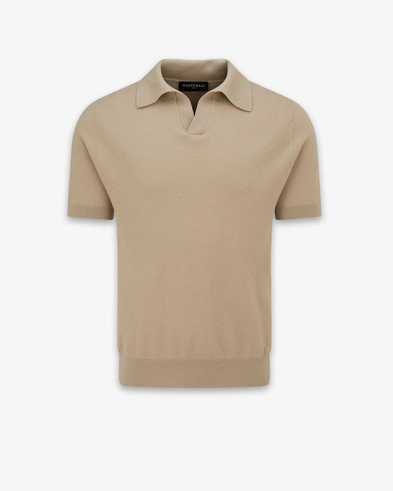Men's Short Sleeve Knitted Polo Shirt