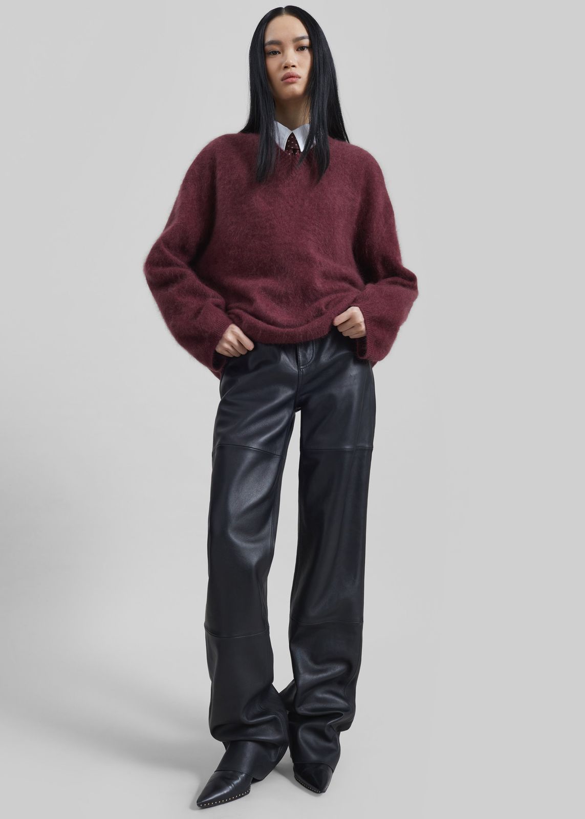 Dalston Leather Pants - Black