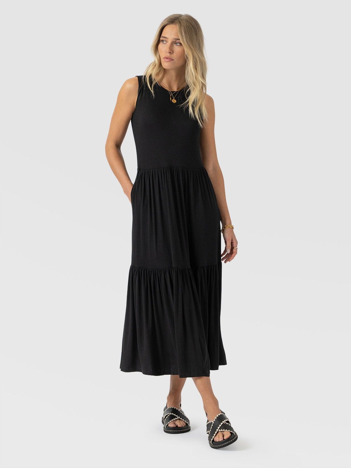 Greenwich Dress - Jersey Black