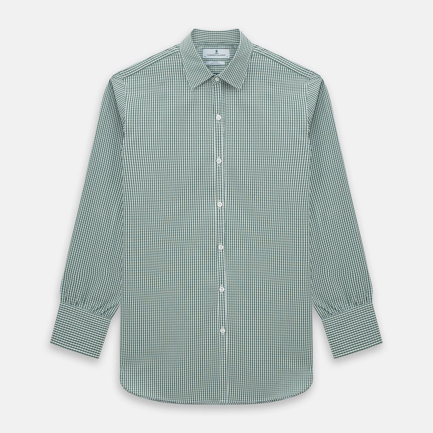 Melon Green Micro Shadow Check Westminster Shirt
