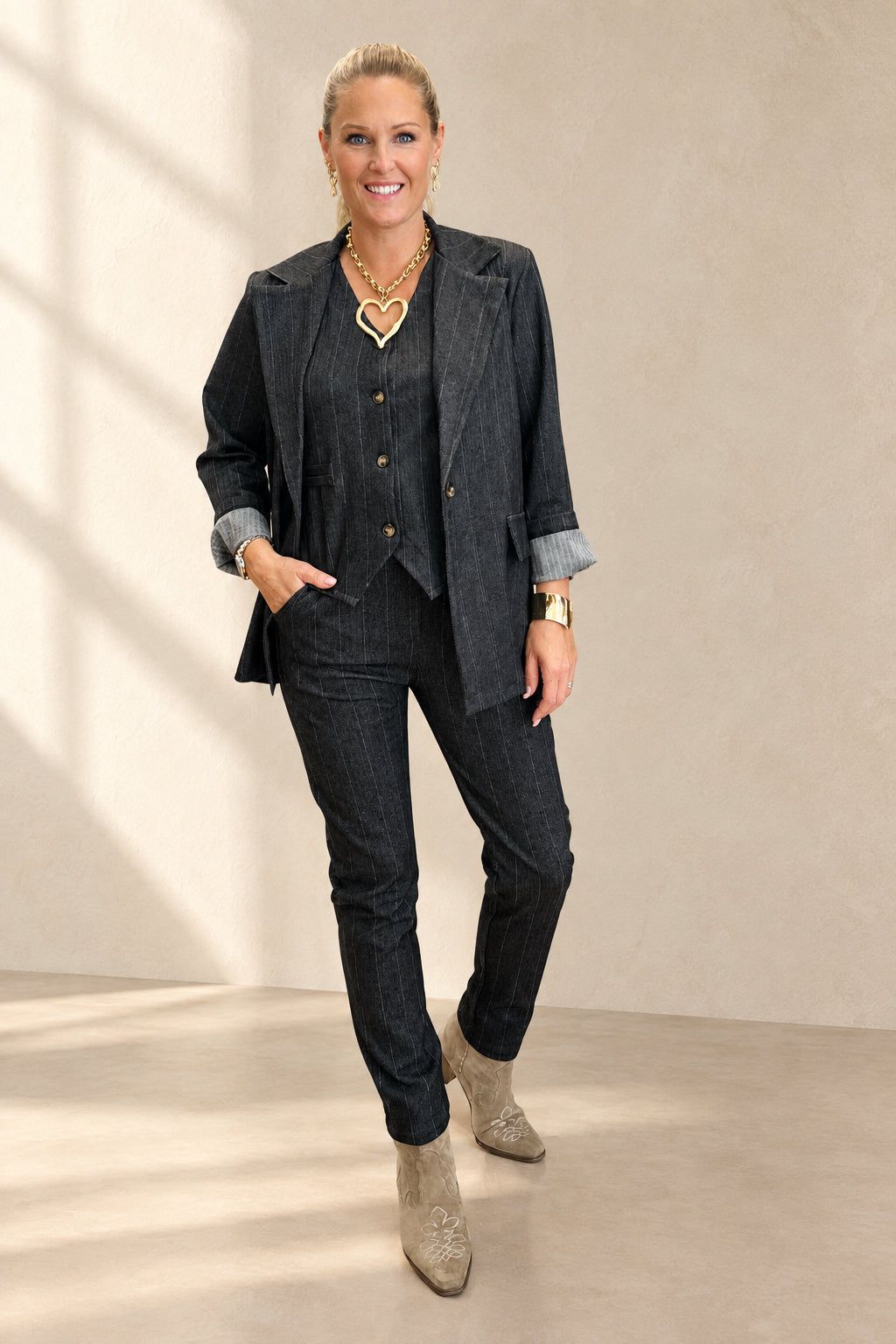 The Pinstripe Edit - Magic Trousers