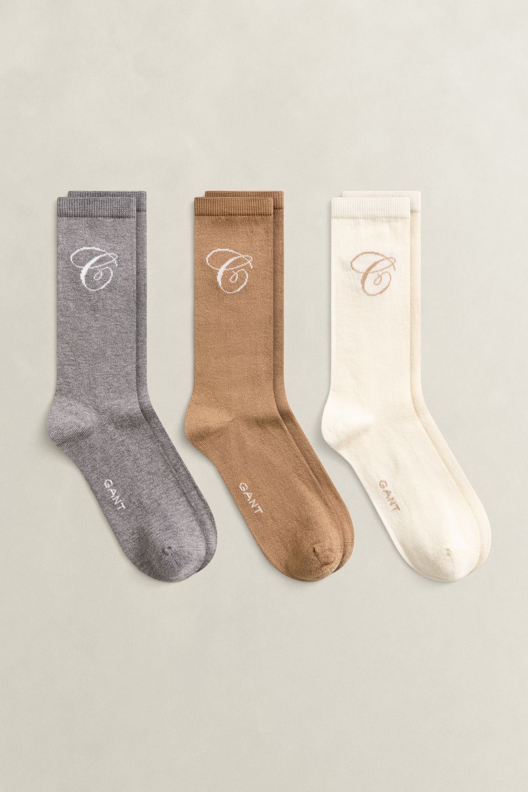 3-Pack G Script Socks - DARK GREY MELANGE