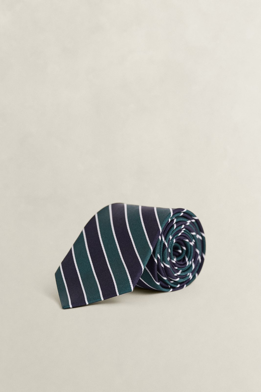 Striped Tie - TARTAN GREEN