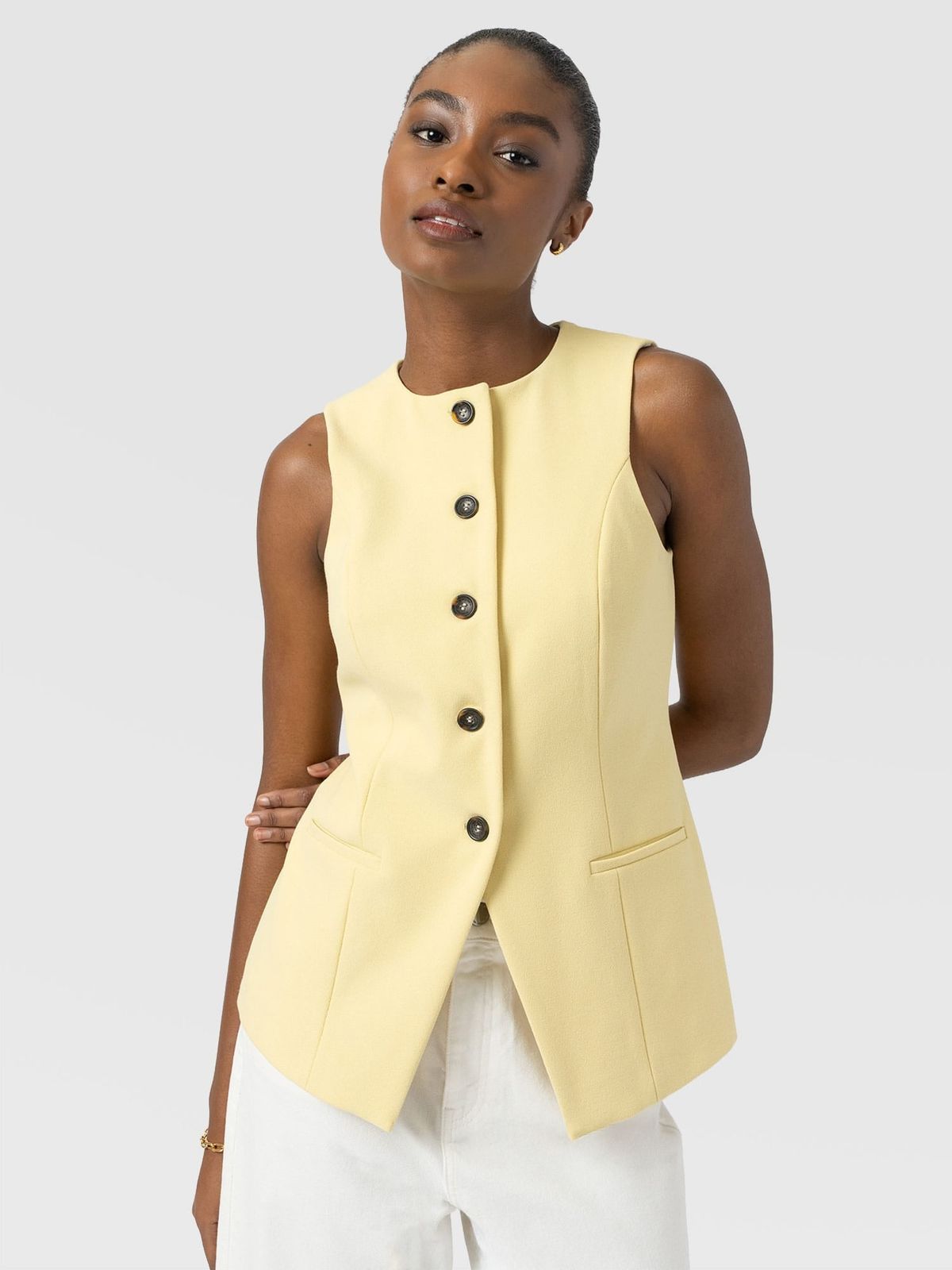 Argent Waistcoat - Butter Yellow