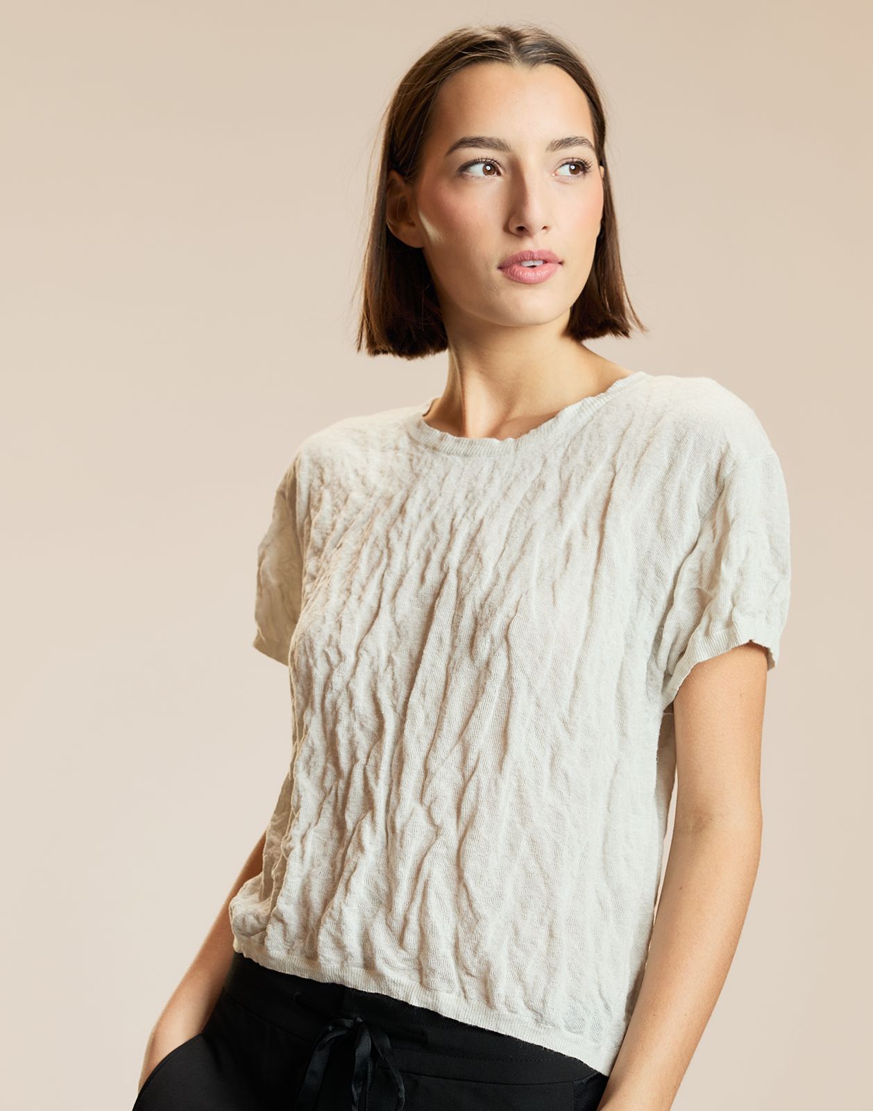 Parchment Knit Tee