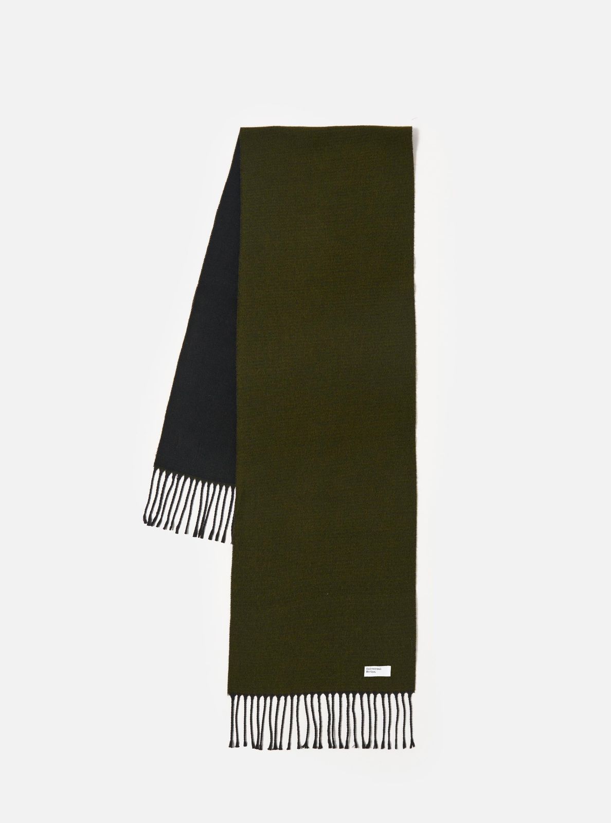 Green/black Double Sided Scarf